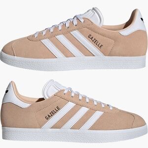 Adidas Tan and White Sneakers Timeless Design